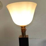 Lampe Art Déco Attribuée à Paul Dupré Lafon / Cuir Se killier et Parch