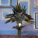 Vintage palm tree floor lamp, Christian Techoueyres for Maison Jansen
