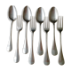 Lot de 8 couverts de table en métal argenté anglais modèle uniplat