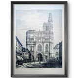 Printed in 1906, Sens Cathedral