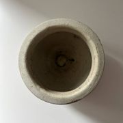 White clay pot