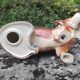 Large dachshund in German porcelain Cortendorf
