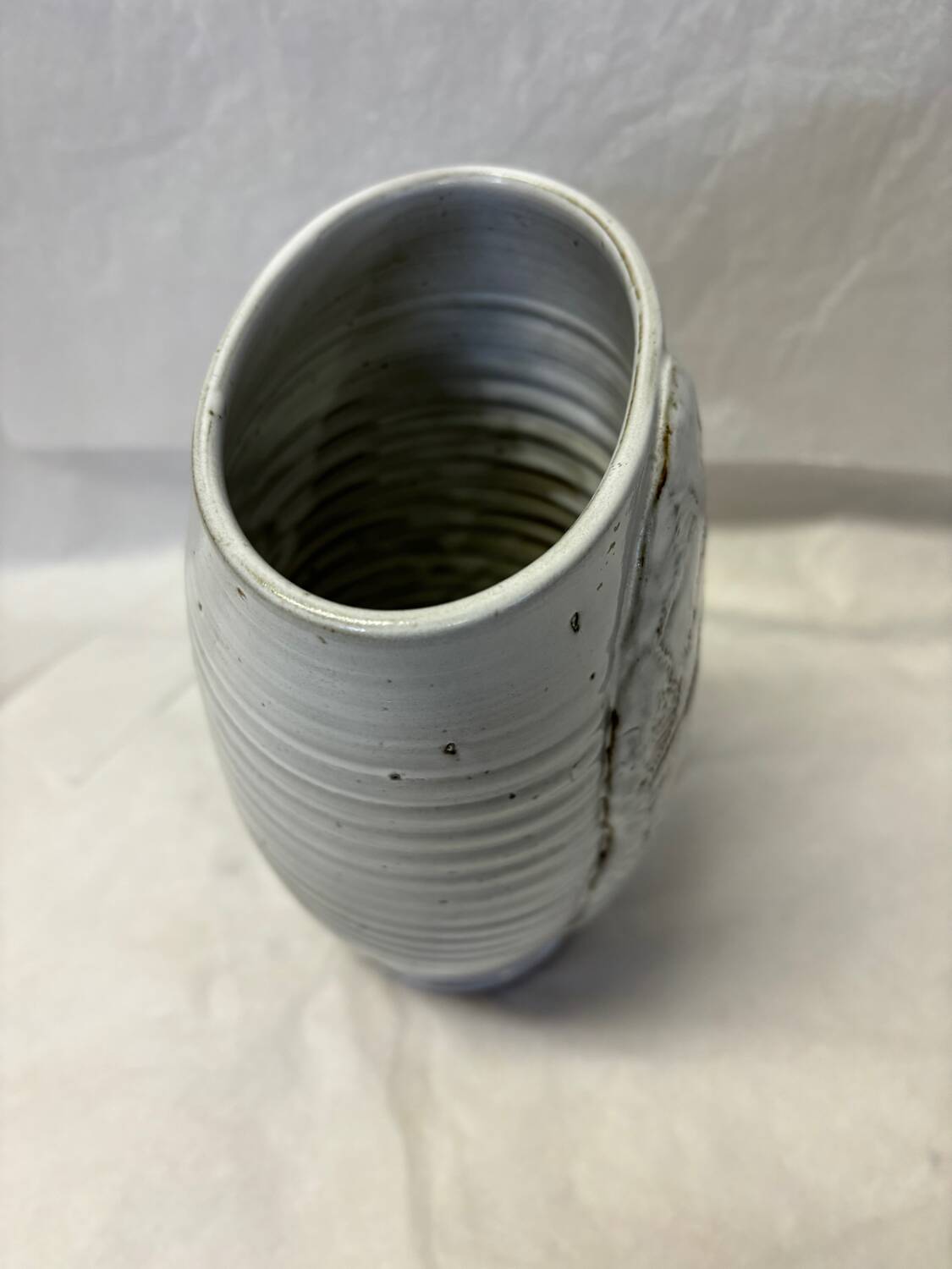 Handcrafted stoneware vase