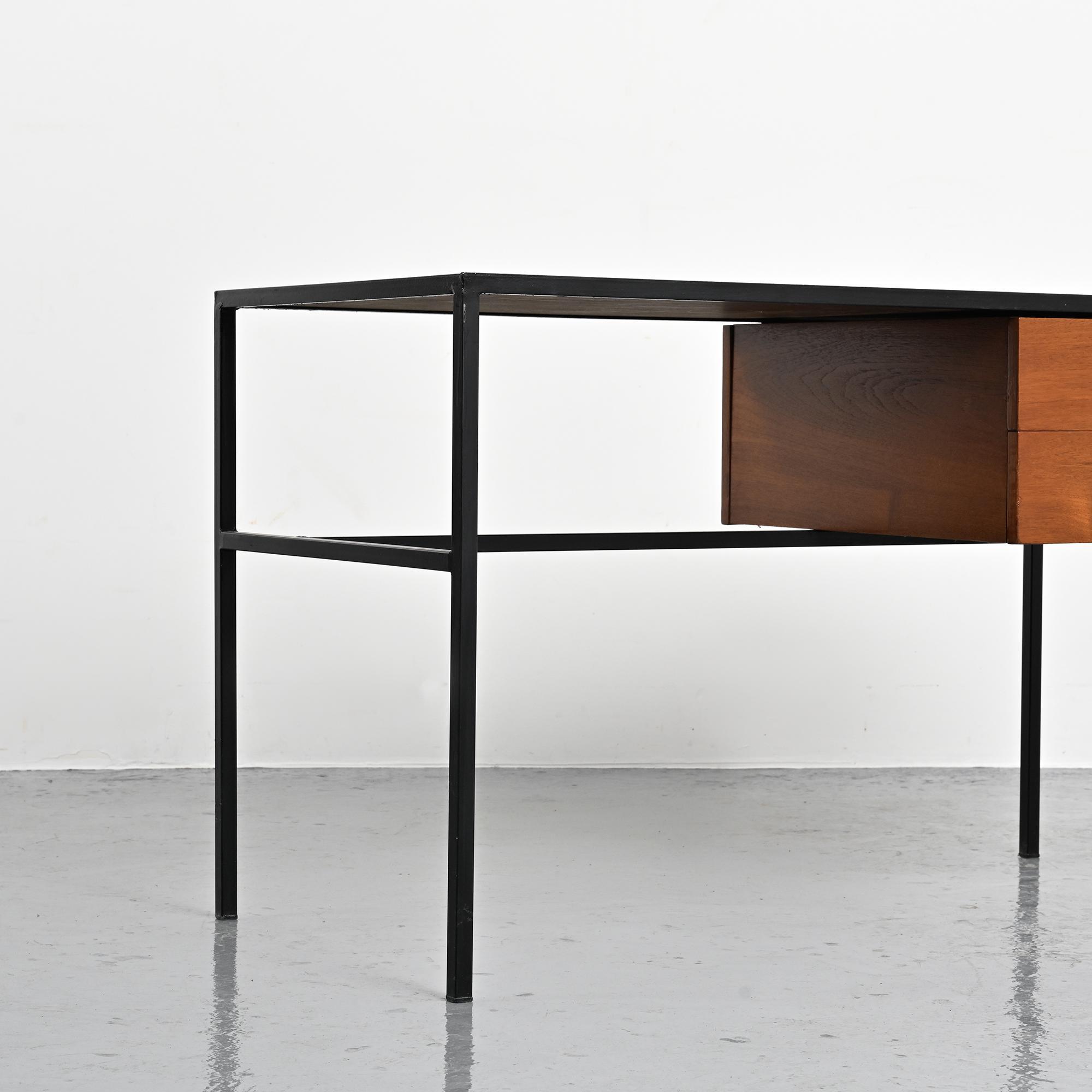 Metal and laminate desk, Meurop, 1960s