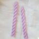 Duo de bougies chandelle en cire d'abeille
