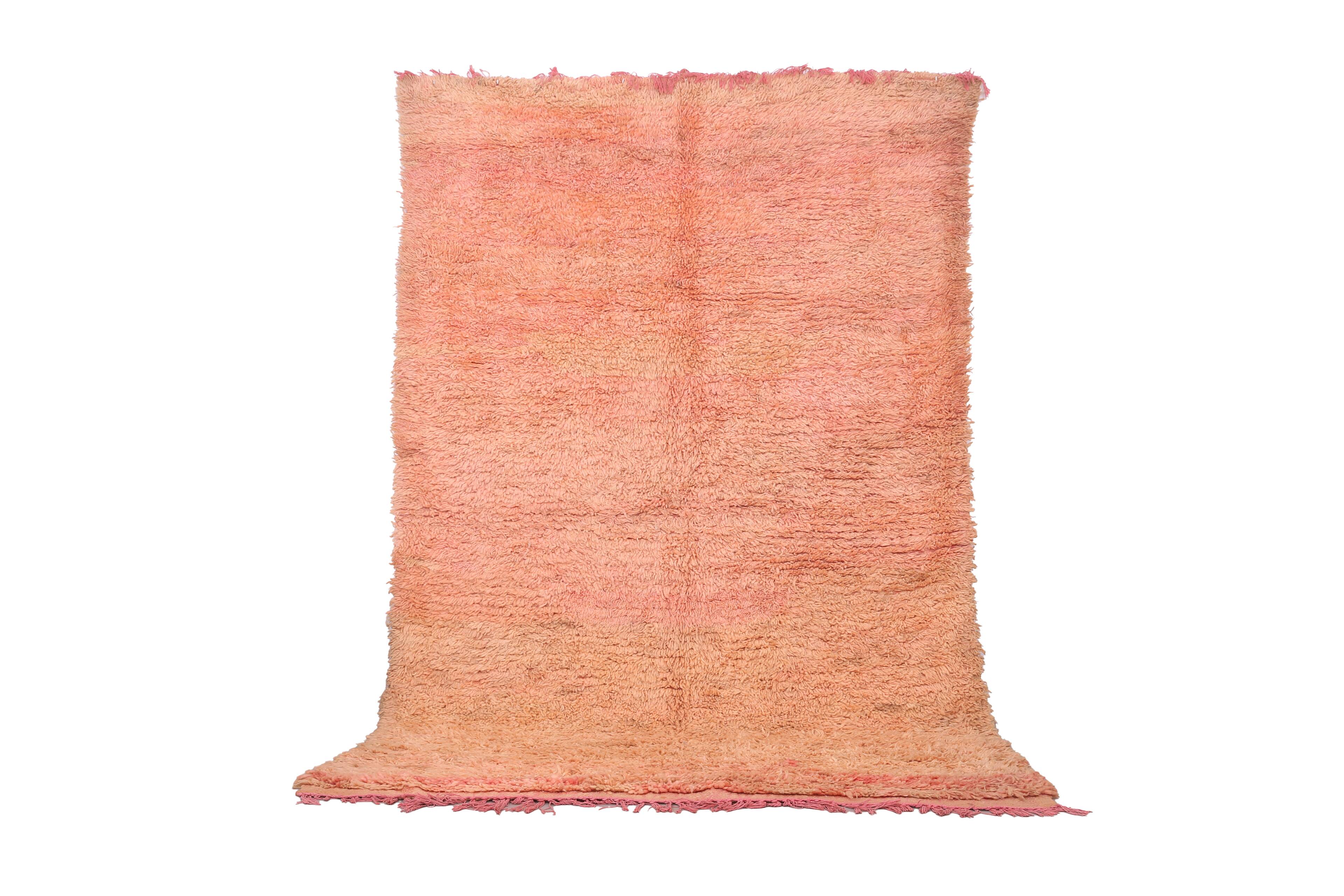 Vintage Handmade Moroccan Rug 185 x 291 cm - Berber Wool Rug - Boujaad Rug