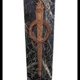 Sea green marble column