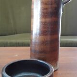 Signed stoneware liqueur service