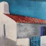 French oil painting, signed CD, 2002