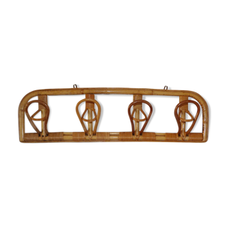 Rattan coatrack