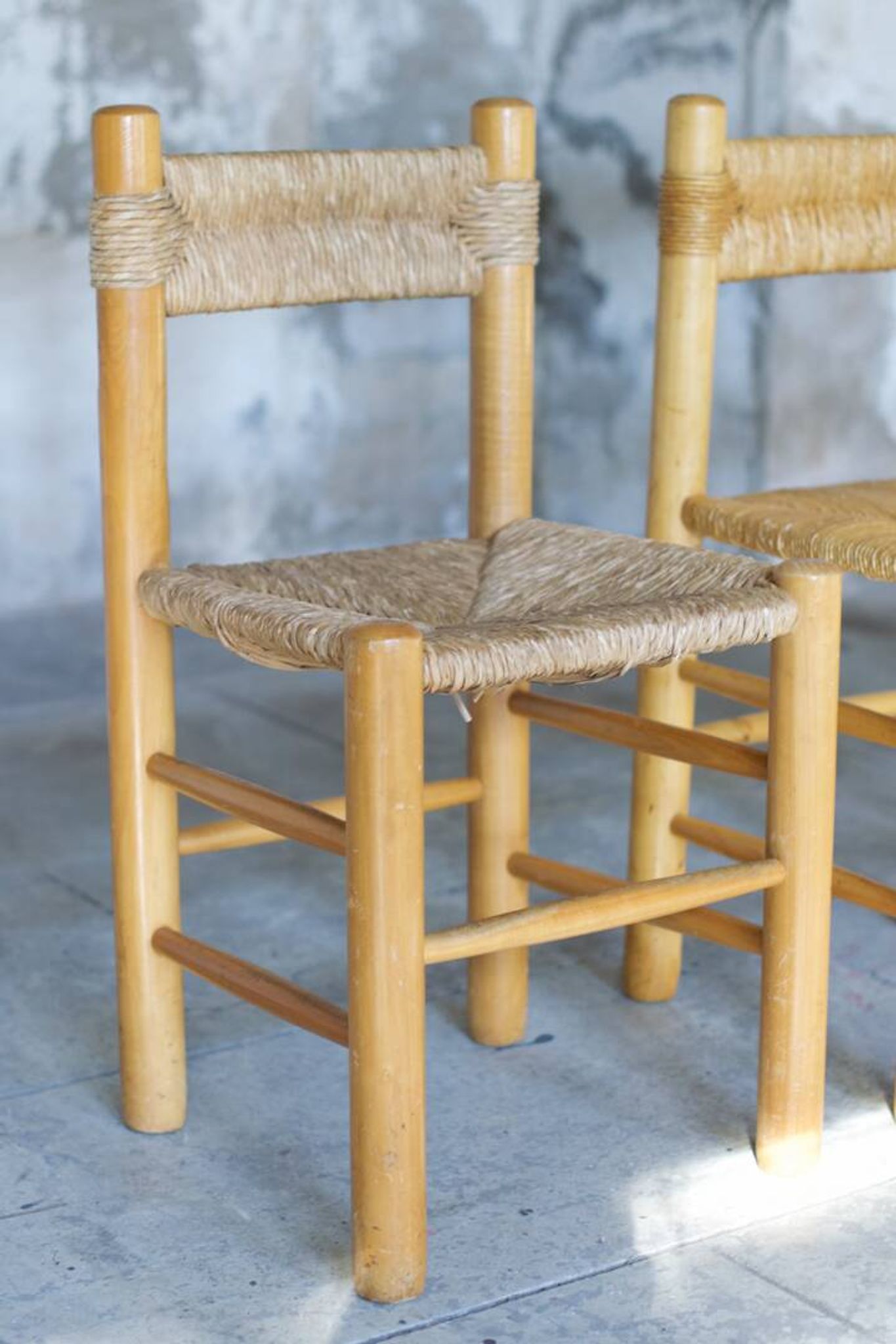 Chaises de salle à manger style Perriand