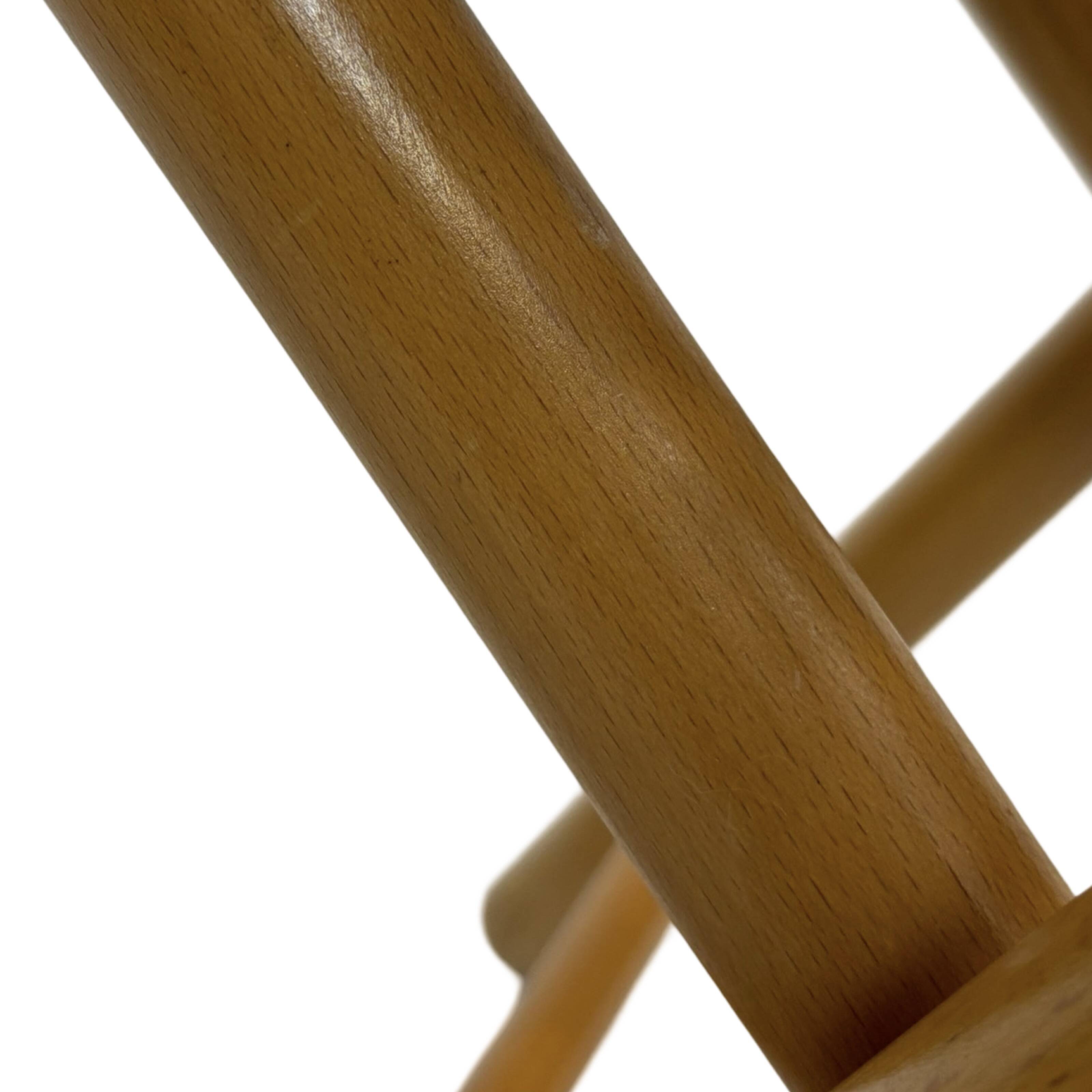 vintage side table stool thonet style webbing