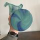 Vase vintage en verre de Murano bleu