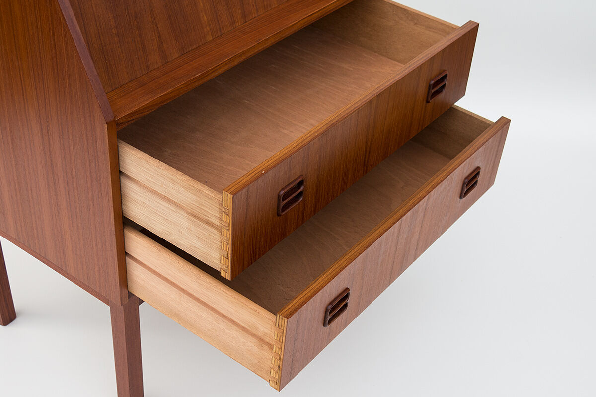 Danish teak secretary - desk by Tibergaard