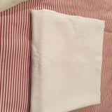 White damask tablecloth