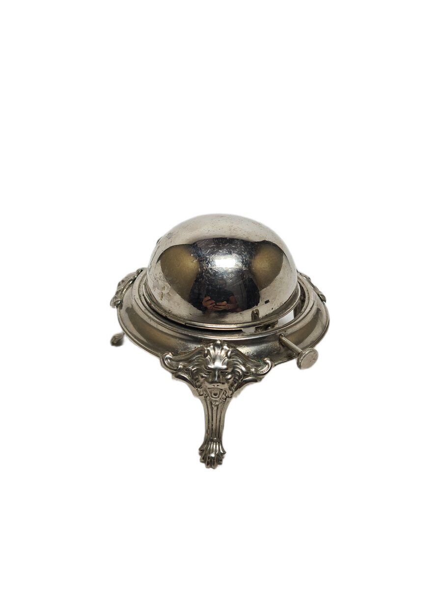 Art Deco brass caviar bowl, Sweden, 1950s