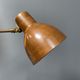 Industria Rotterdam clamp lamp made of brass and copper from the 1930s