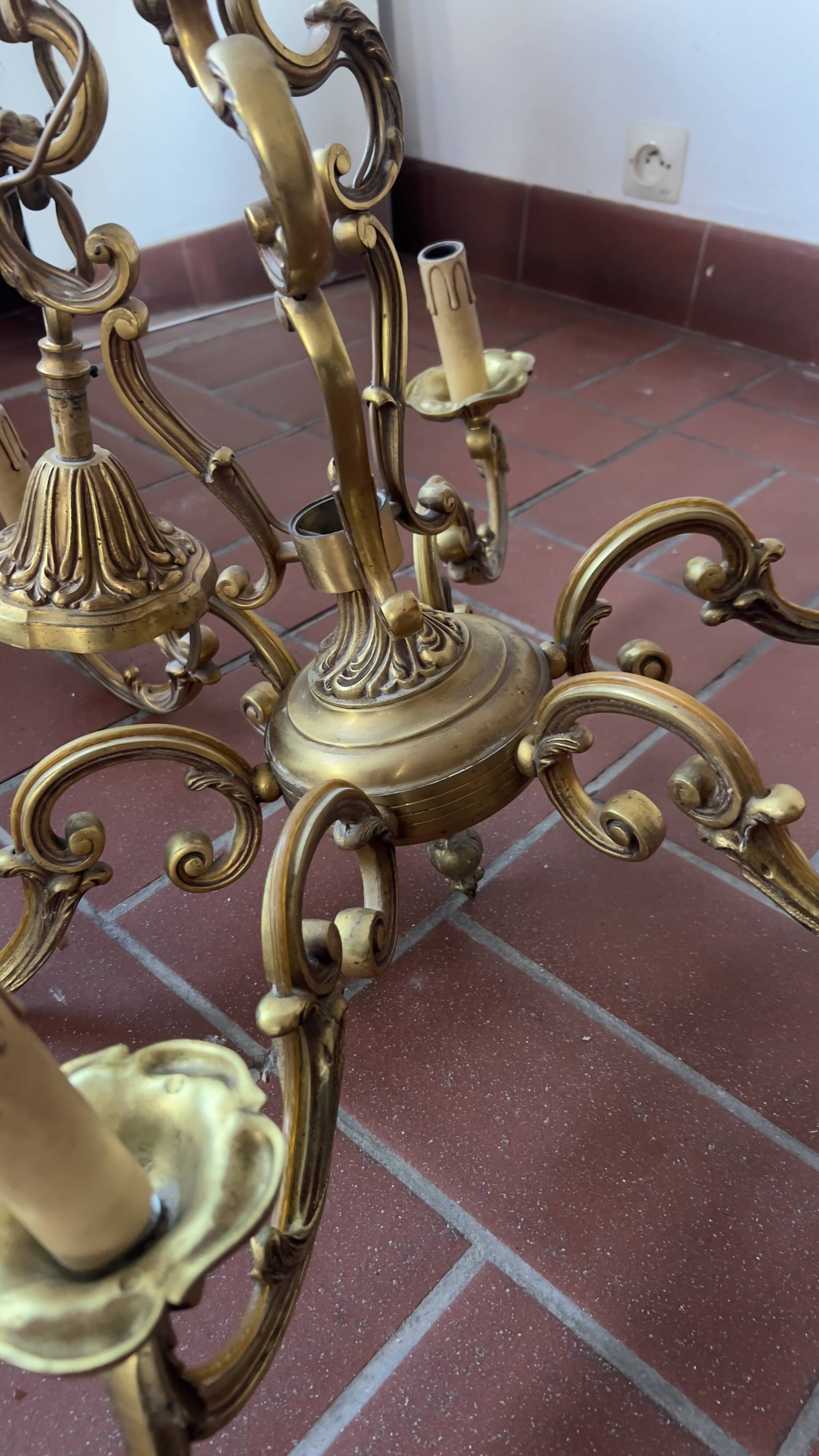 Bronze lustre Louis XV style