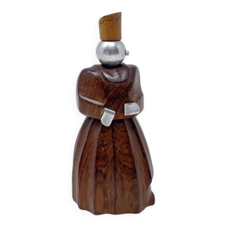 Wooden pepper mill by Peugeot, 1930s