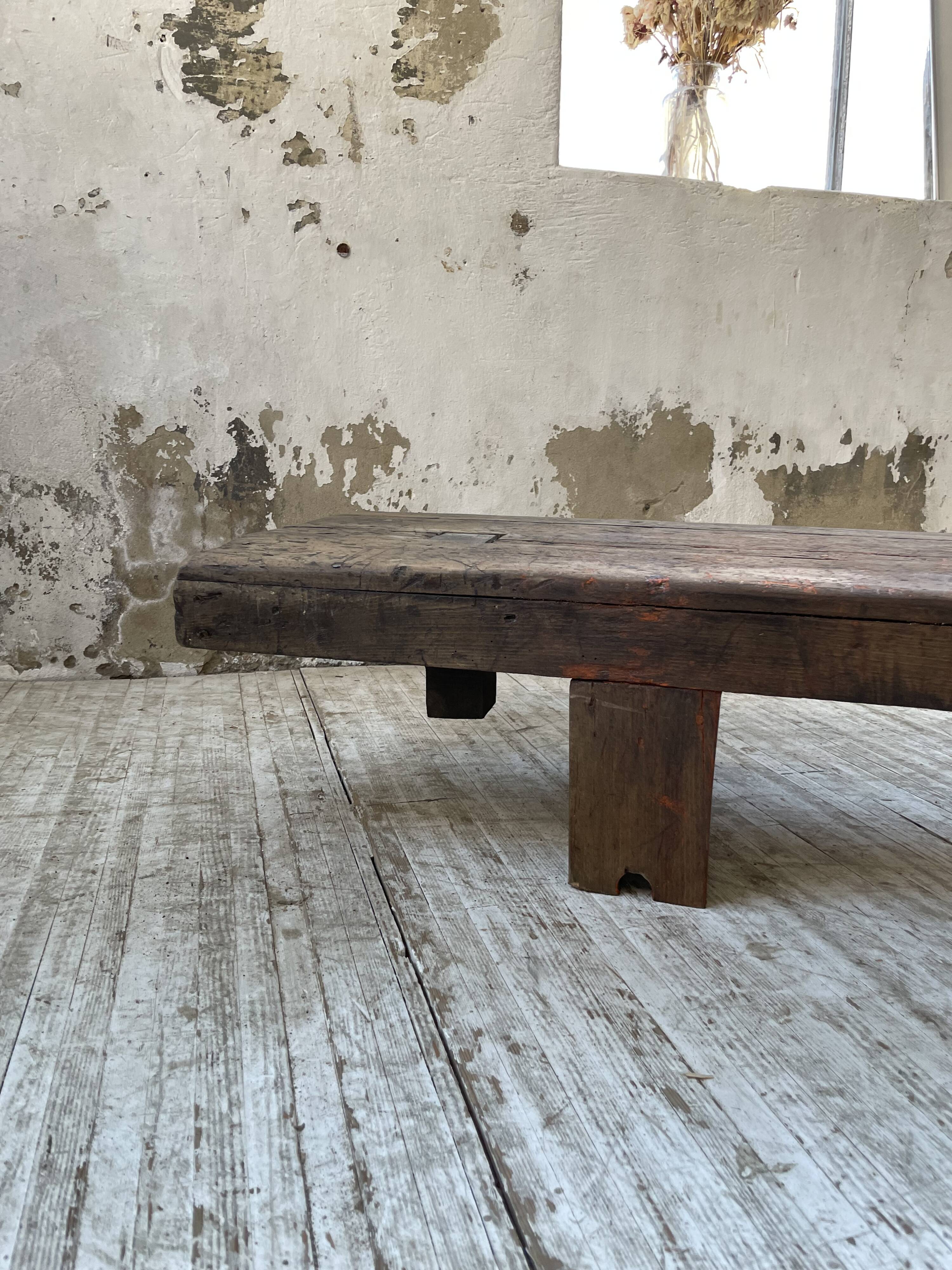 Workbench bench coffee table solid oak XXL