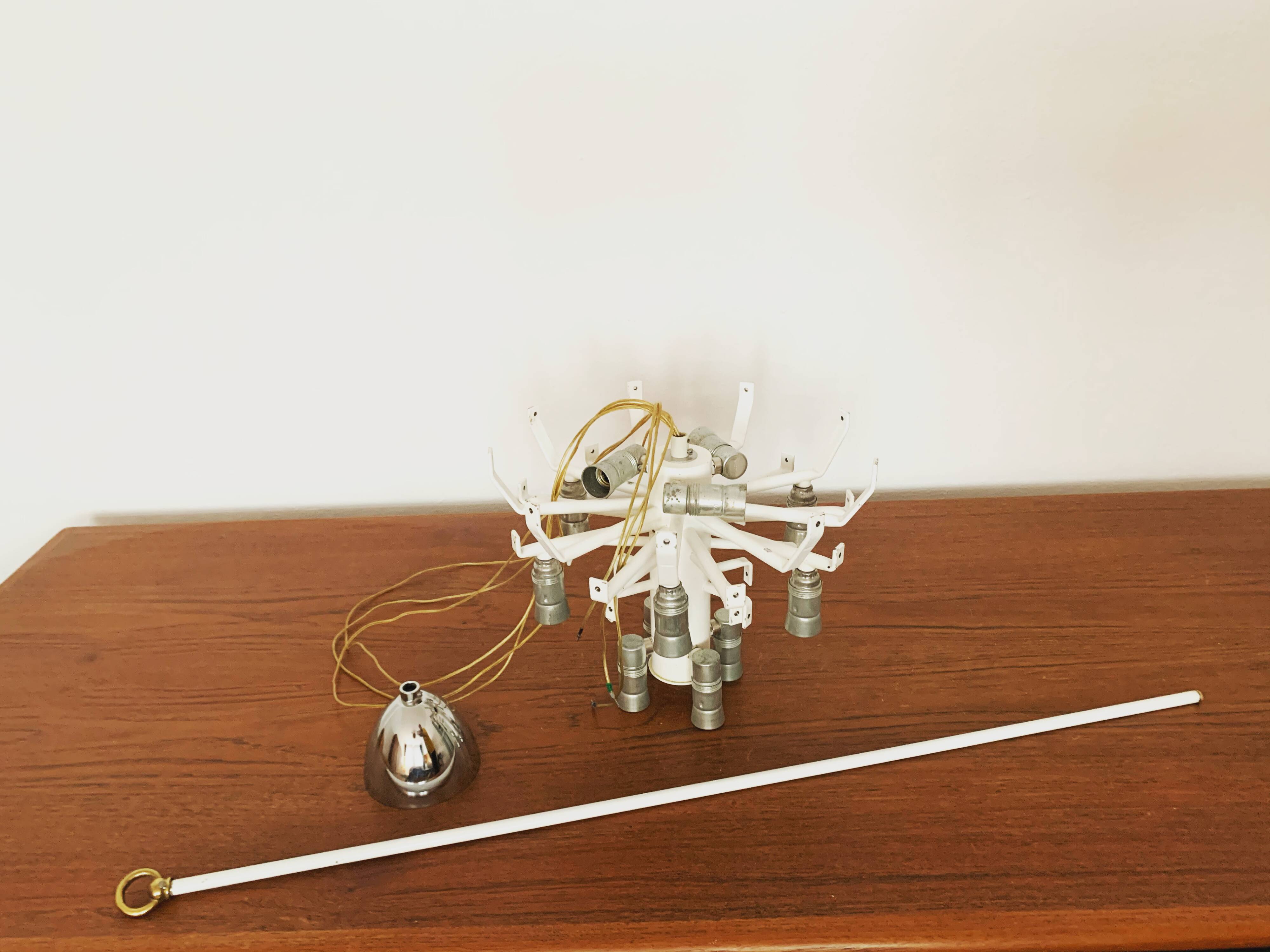 Austrian Ice Glass Chandelier by J.T. Kalmar