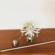 Chandelier en verre de glace autrichien par J.T. Kalmar