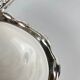 Vintage metal butter dish "Oyster" with glass insert, 1970.