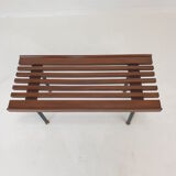 Bench in Teak with Brass Feet, Italy, 1950s