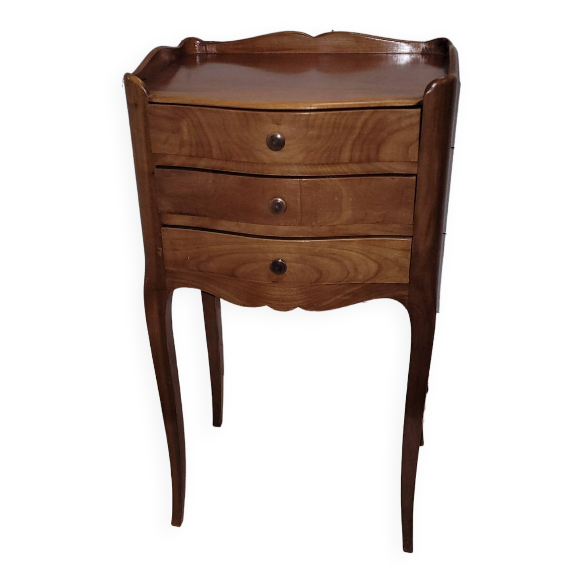 Louis XV style bedside table in cherry wood