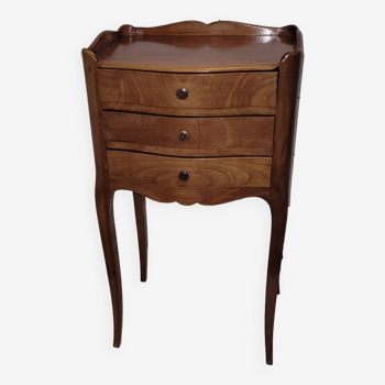 Louis XV style bedside table in cherry wood