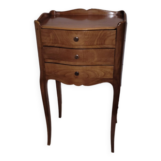 Louis XV style bedside table in cherry wood