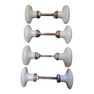 Set of 4 pairs of porcelain handles (B-0023)