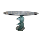 Vintage twisted glass table from the 90s.