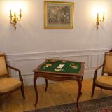 Game table, Louis XV style, Napoleon III era, Circa 1870