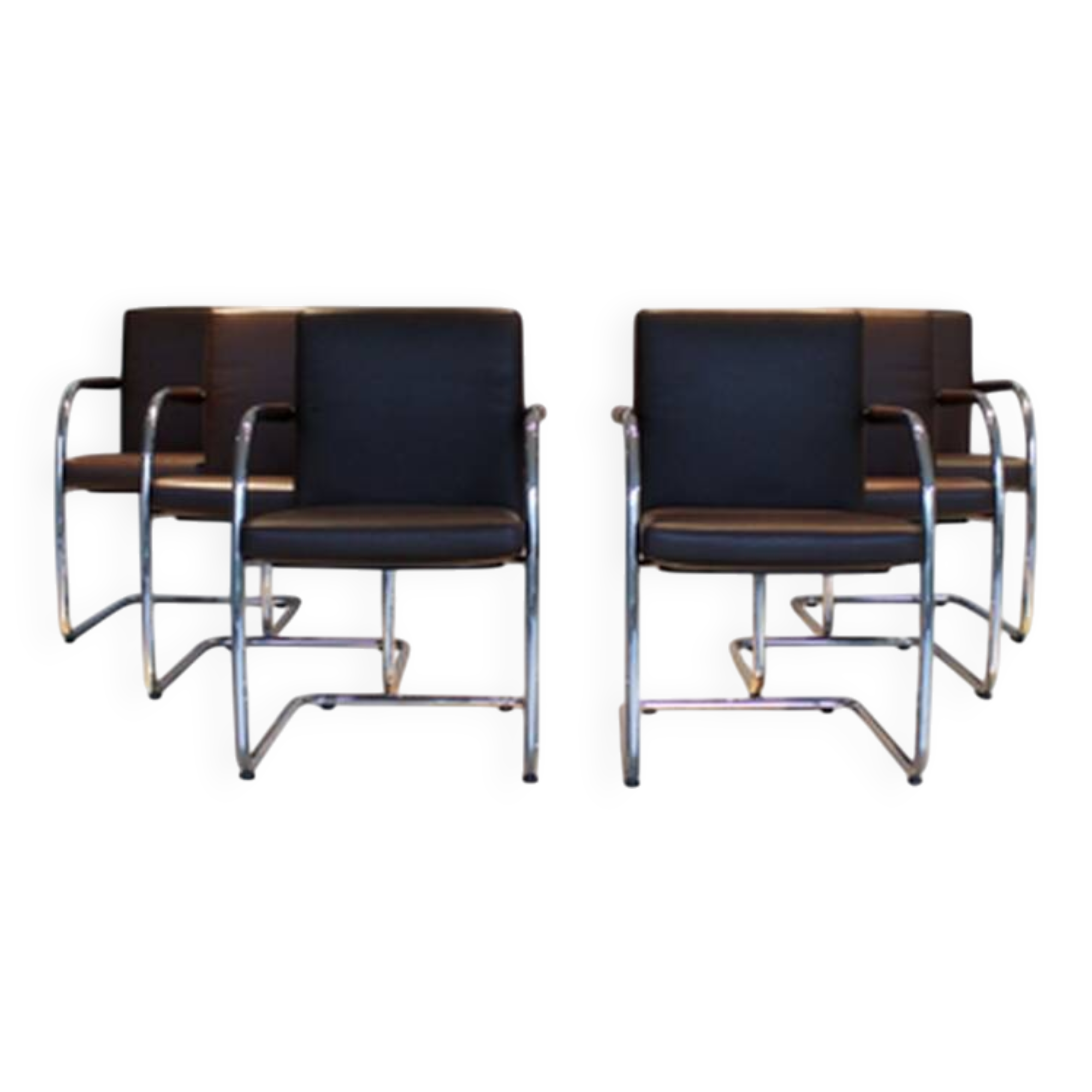 Set of 6 Visasoft chairs by Antonio Citterio and Glen Oliver for Vitra.