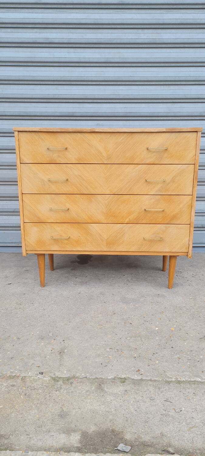 Compass foot chest of drawers 1960