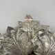 rare 36cm silver tone Metal Florentiner Leaf Theatre Ceiling Light, Italy