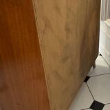 Vintage shoe cabinet with compass legs