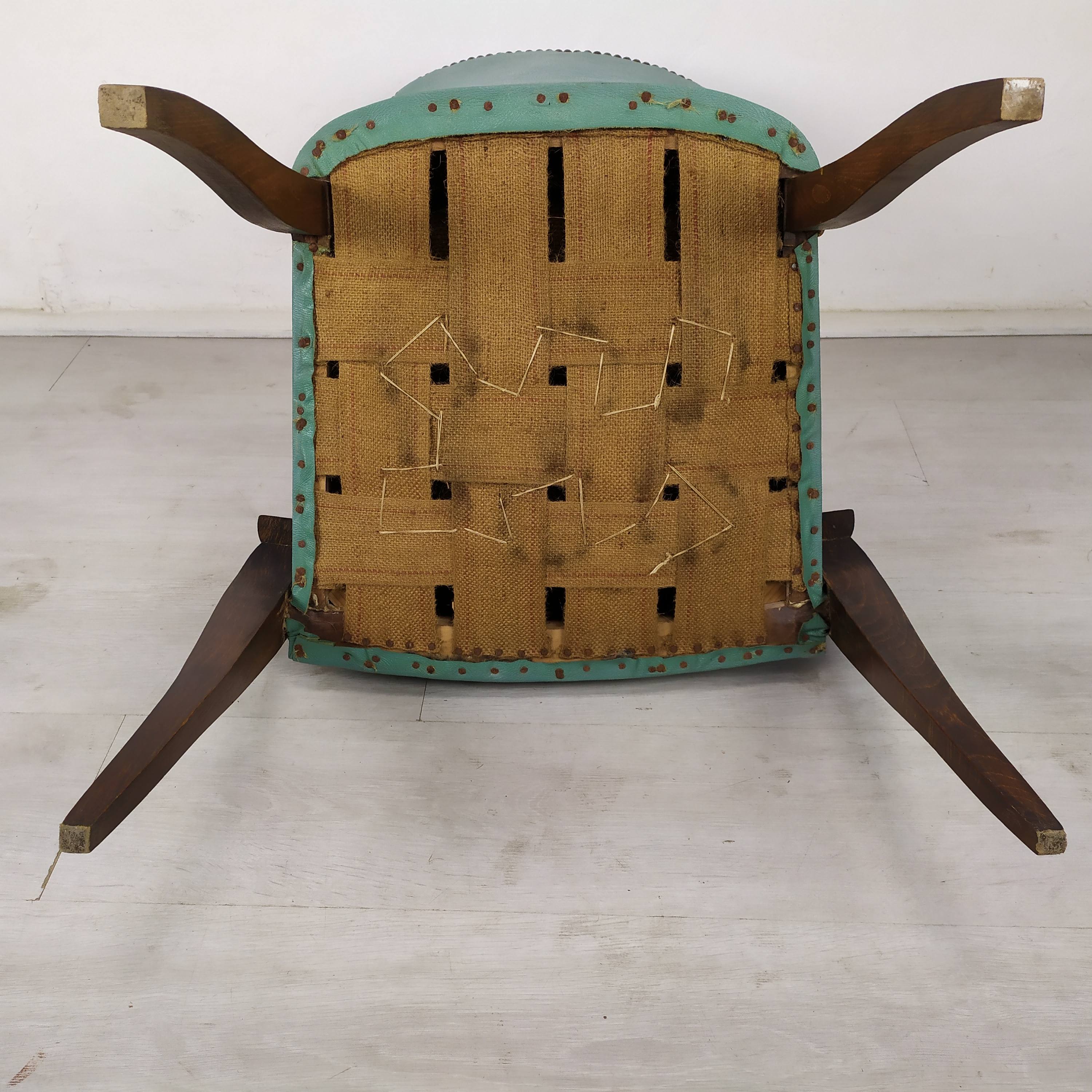 5 art deco bridge armchairs