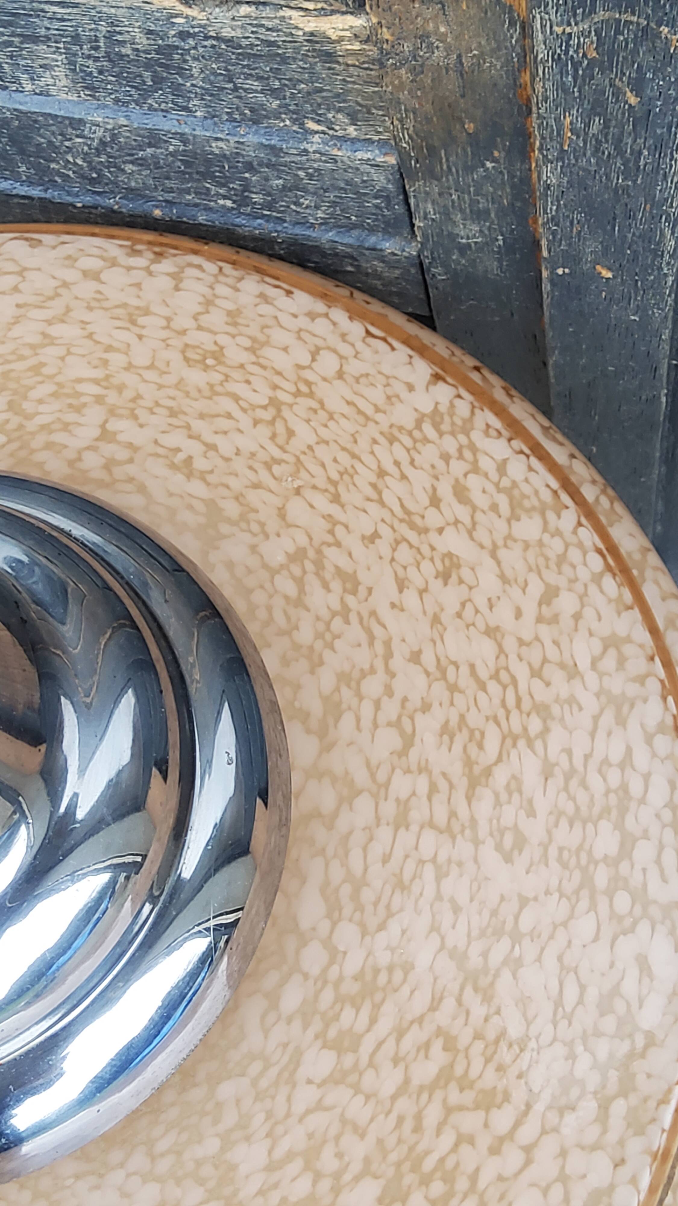 1930s Art Deco chandelier in glass and chromed metal