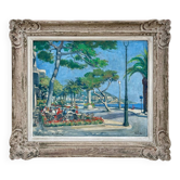 Paul Dominique Audfray - View of Nice, oil on canvas