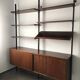 Scandinavian rosewood modular bookcase Pira Mobel system year 60