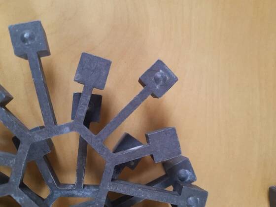 Candle holders Jens Quistgaard for Paro, Denmark 1960