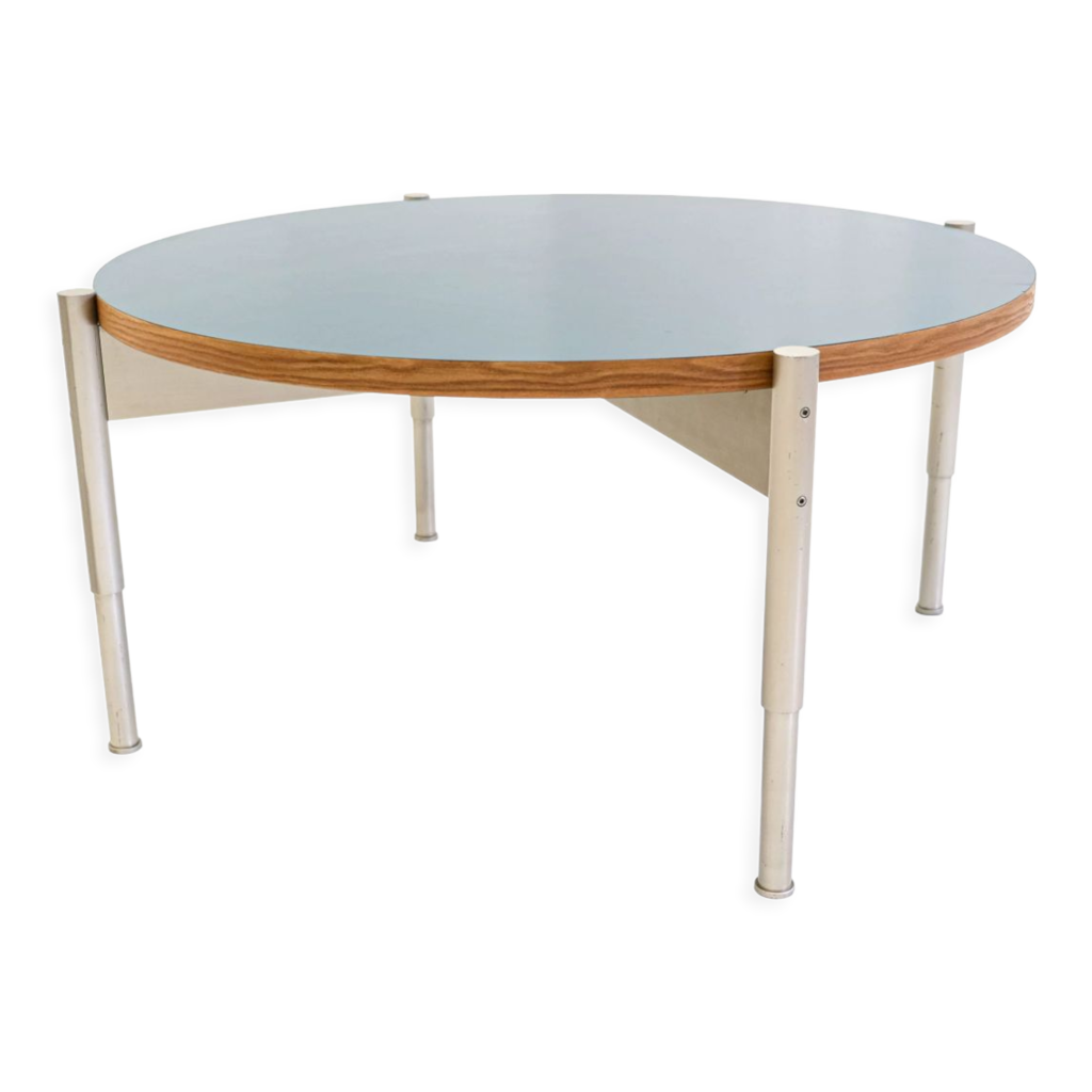 Table Basse Mid-Century en Noyer et en Verre par Gio Ponti en vente sur