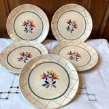Old plates in Gien earthenware