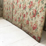 Paravent 4 pans en tissu ancien