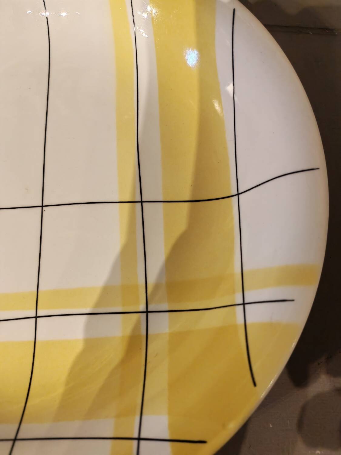 Vintage ceramic plate Salins France