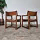 Ensemble de 2 fauteuils brutalistes de Biosca, Espagne, années 1950