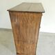commode 4 tiroirs meuble rangement bois ronce de noyer ancienne vintag