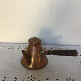 Old copper chocolate maker